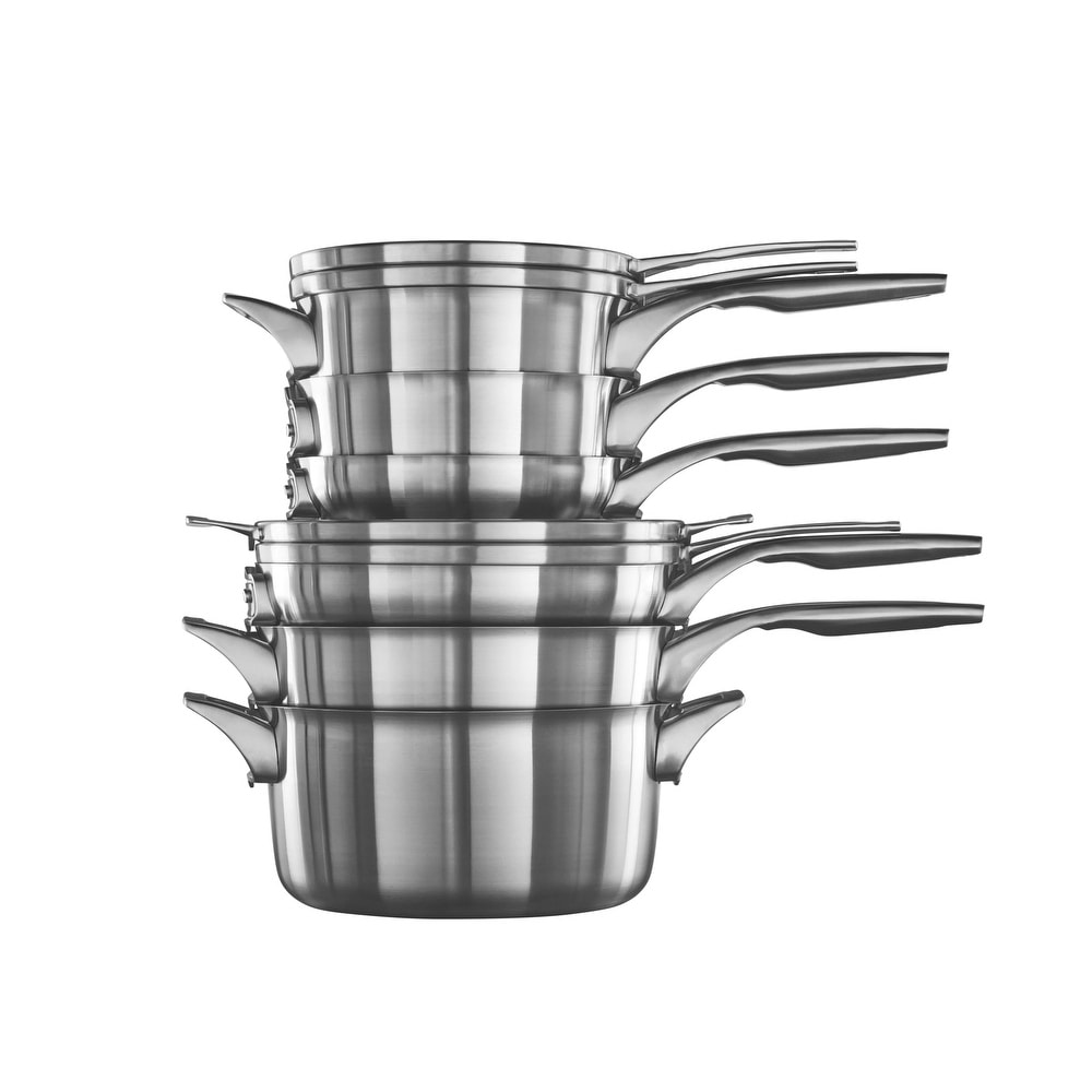 .com: Calphalon 13-Piece Pots and Pans Set, Stainless Steel