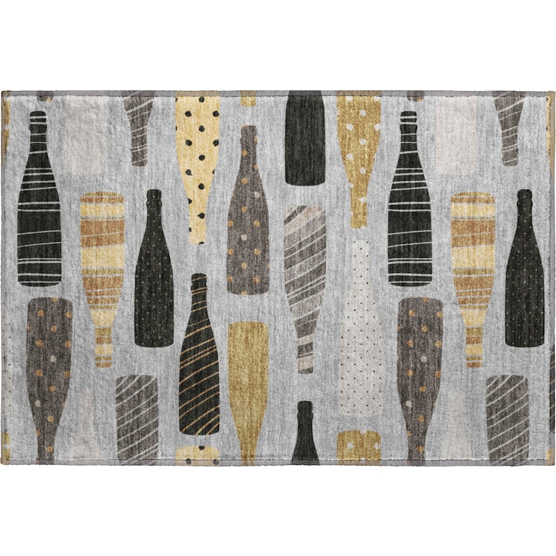 Premium Washable Super Soft Champagne Celebration Mayfield Rug
