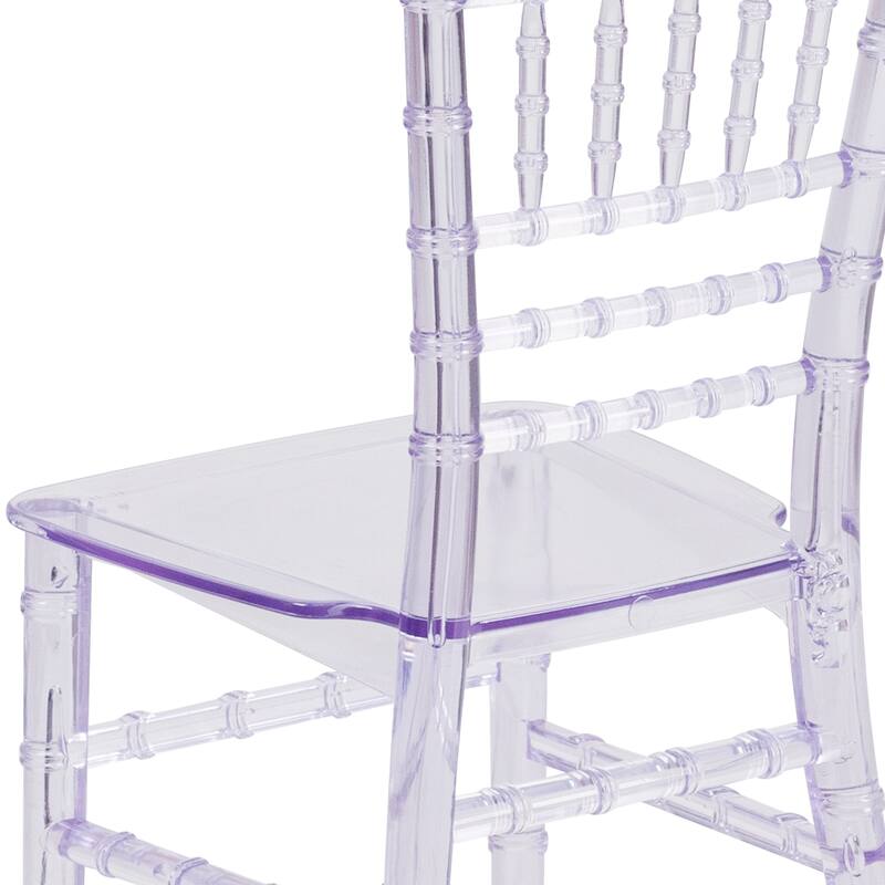 Kids Resin Stacking Chiavari Chairs for Formal Events (Set of 10)