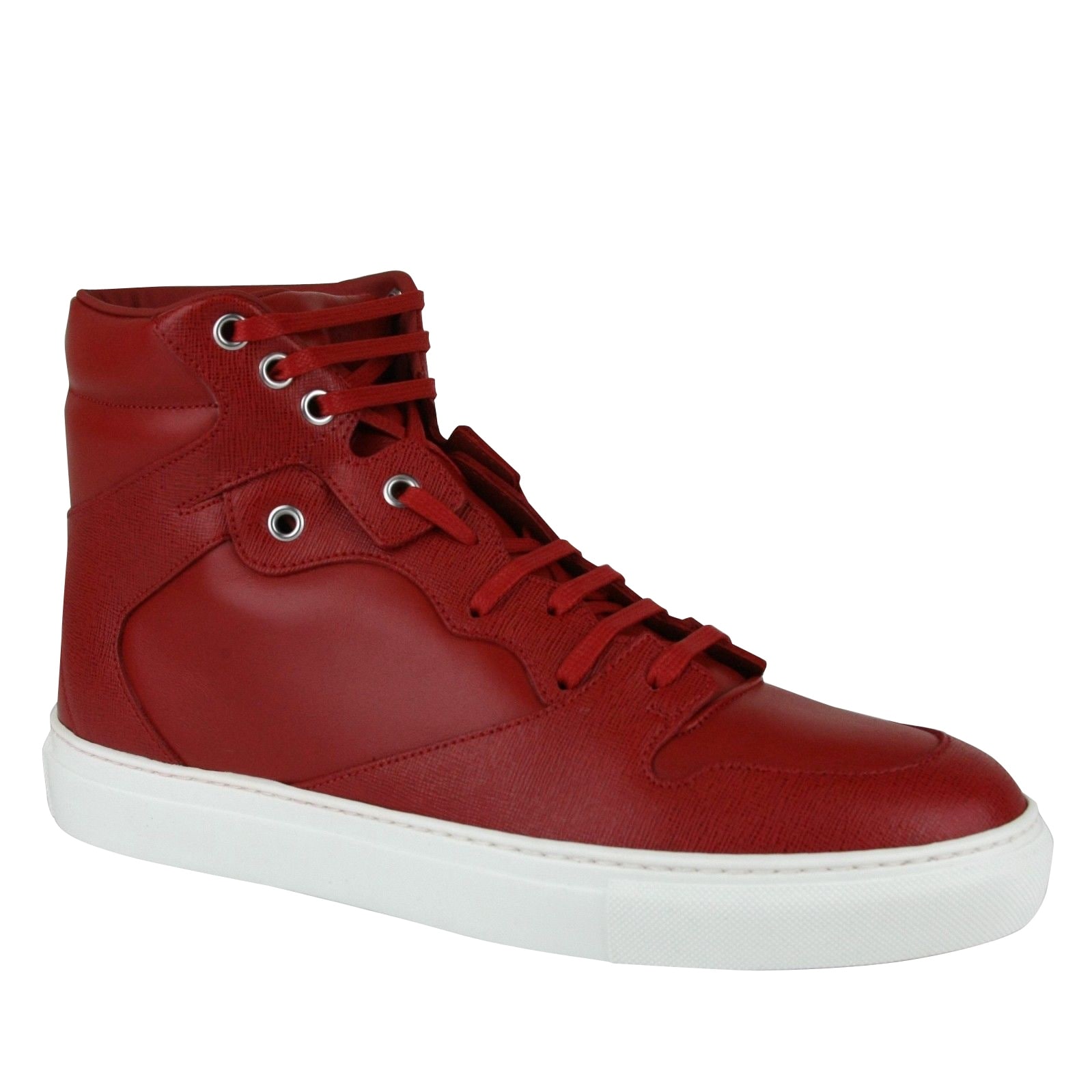 balenciaga red leather shoes