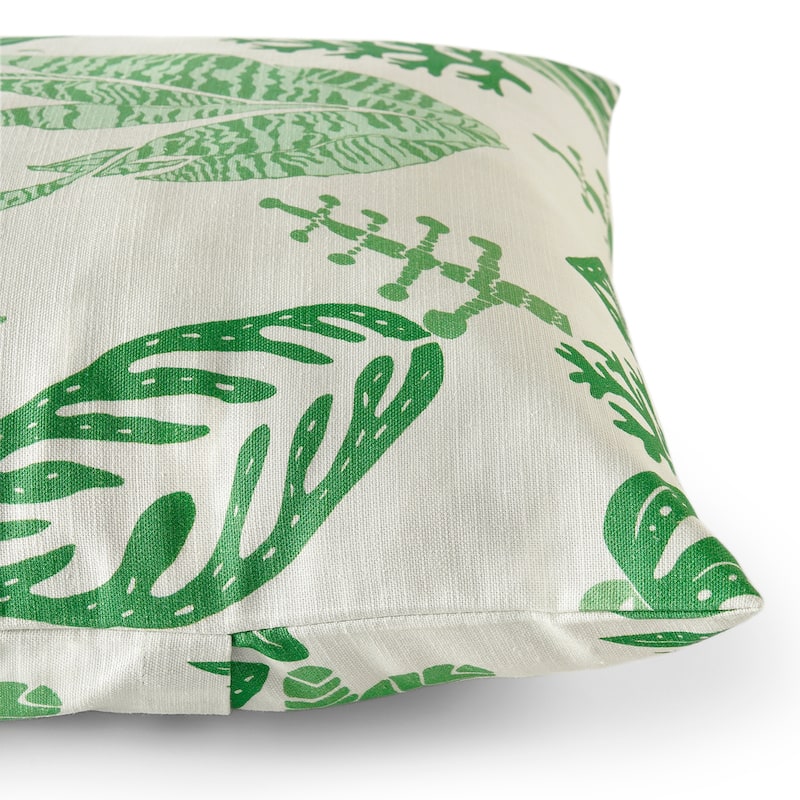 Exclusive Fabrics Printed Cotton Throw Pillow Covers 18 X 18 - Textured Decorative Pillow Covers (Set of 2)