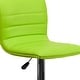 preview thumbnail 101 of 111, Modern Vinyl Stitch Back Adjustable Height Barstool - 16"W x 19"D x 35" - 44"H