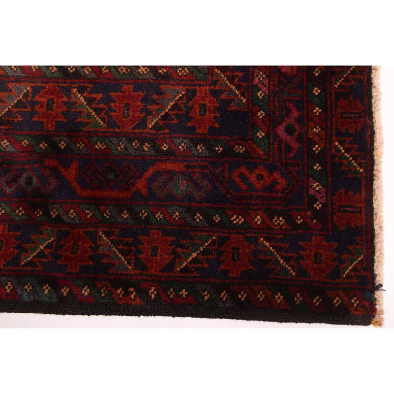 ECARPETGALLERY Hand-knotted Teimani Rust Wool Rug - 3'8 x 6'7