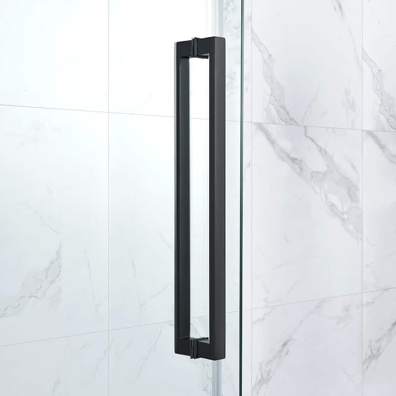 Bel Soft Close 3-Piece Base/Door Rectangular Corner Shower Kit (Left or Right Drain)