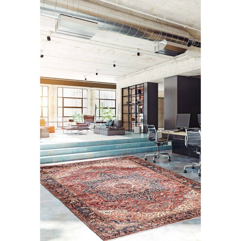 ECARPETGALLERY Hand-knotted Sarabi Red Wool Rug - 8'6 x 10'11