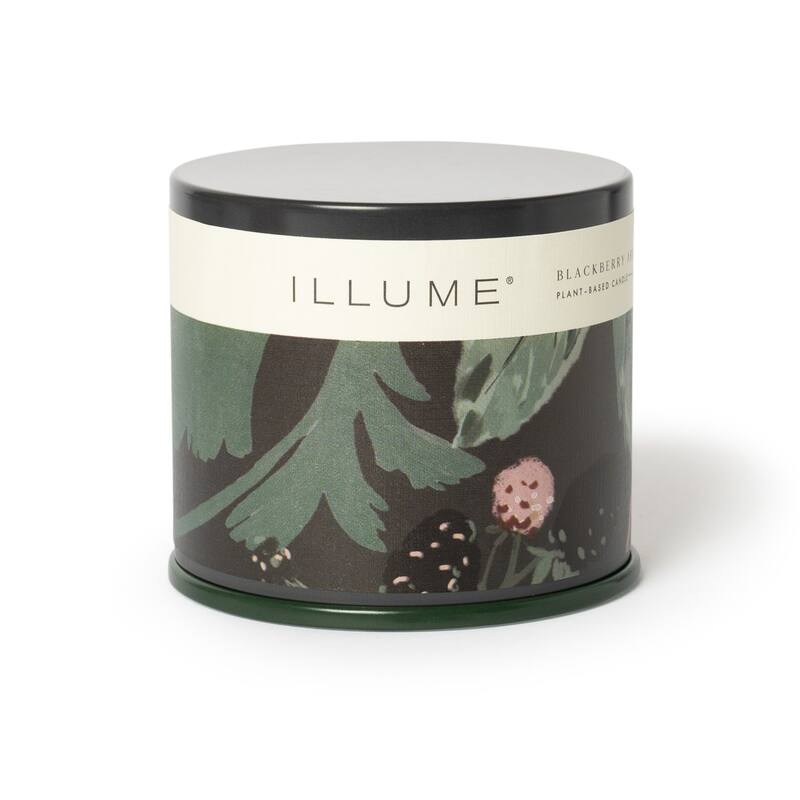 ILLUME Beautifully Done Baltic Glass Candle, Blackberry Absinthe - Vanity Tin