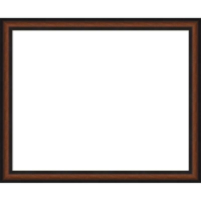 Amanti Art Yale Walnut Framed Dry Erase Magnetic Board