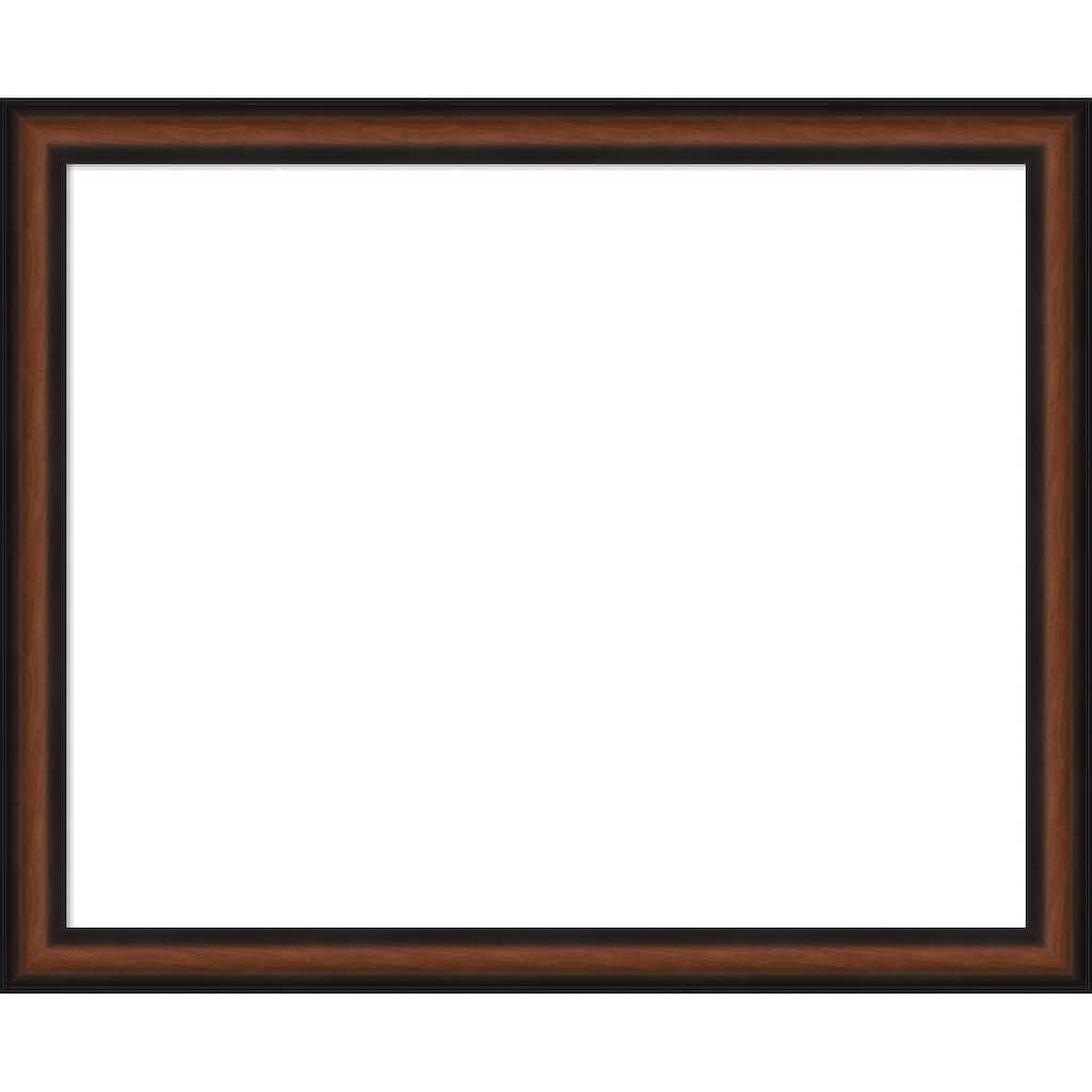 Amanti Art Yale Walnut Framed Dry Erase Magnetic Board