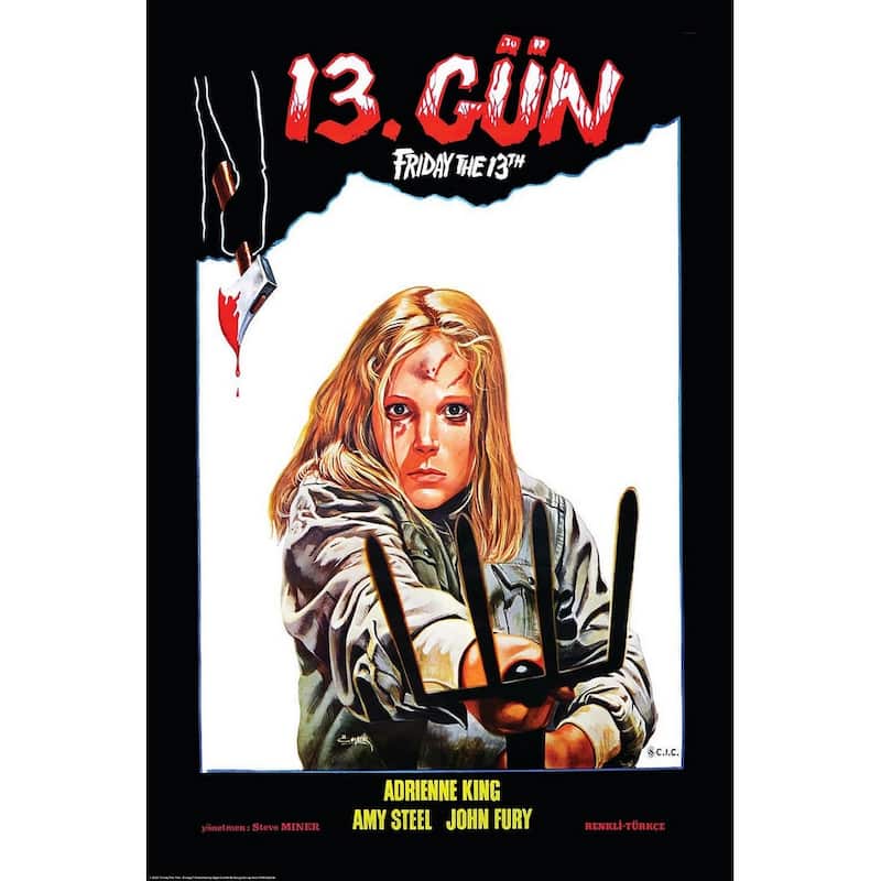 Friday The 13Th Foreign Movie Advertising Art Poster - 24 x 36 Inch