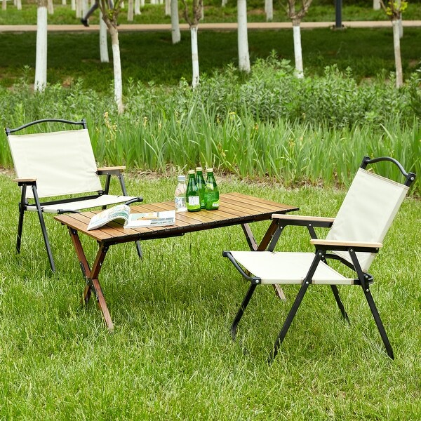 3-piece Folding Outdoor Table and two chairs