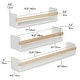 preview thumbnail 6 of 7, Wallniture Utah Wood Wall Shelves Kids Bookshelf Set of 3 Toy Storage - White