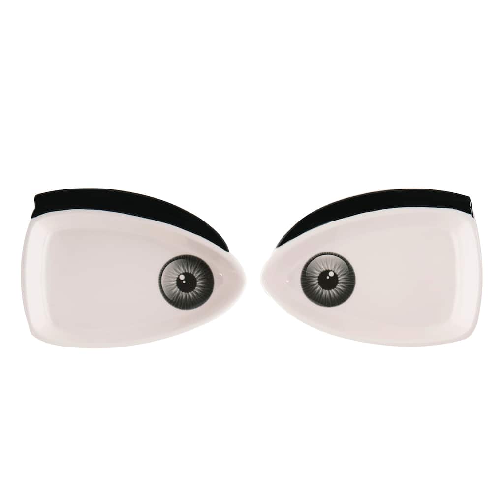 Transpac Dolomite 6 in. Multicolor Halloween Eyeball Plate Set of 2
