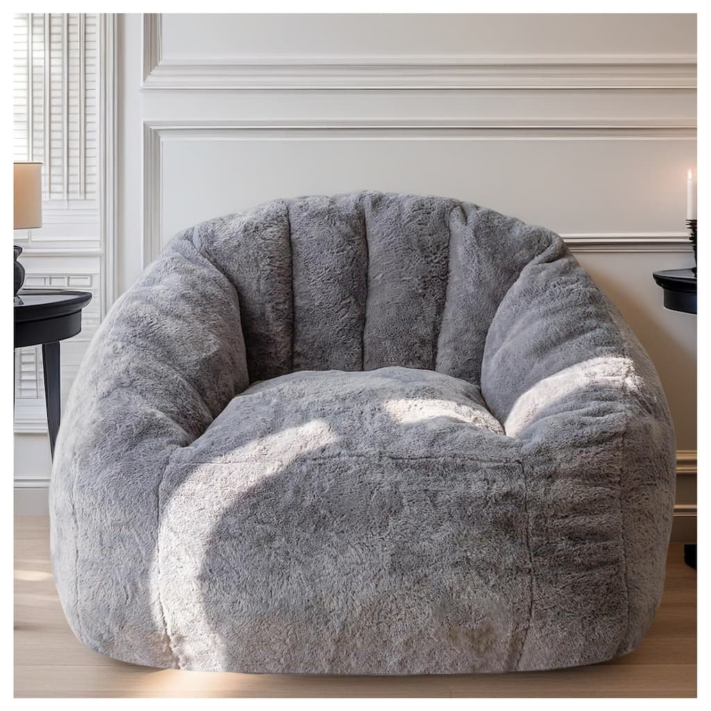 Bean bag chair, armrest bean bag sofa chair filled with high-density foam, comfortable lazy sofa chair,adult bean bag chair