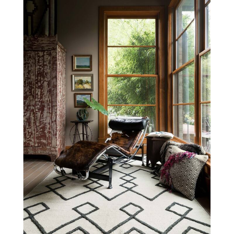 Alexander Home Lennon Modern Moroccan Hand-Woven 100% Wool Rug