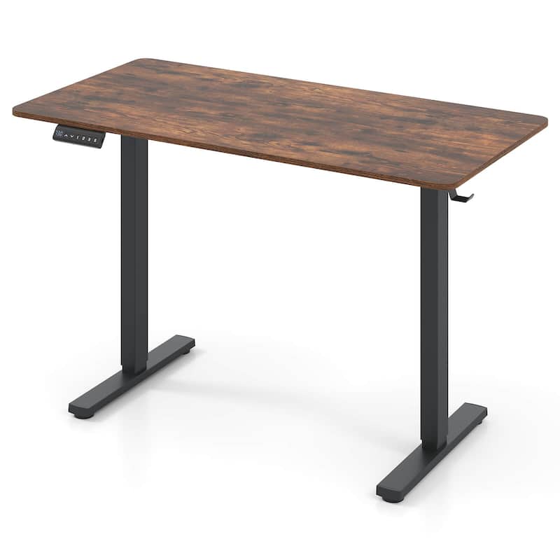 Costway 48" x 24" Sit to Stand Desk with 3 Memory Settings & - See Details