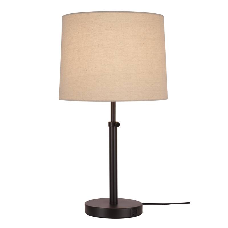 Kenroy Home Beckett Lamp with USB ports - Dark Bronze - Set of 2
