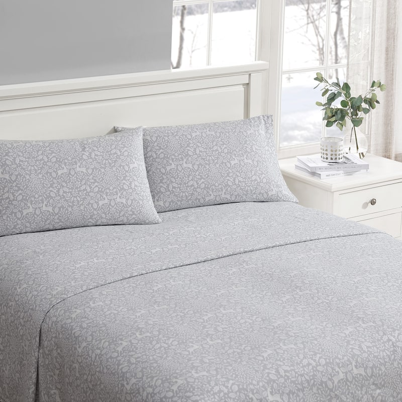 Laura Ashley Printed Cotton Flannel Sheet Set