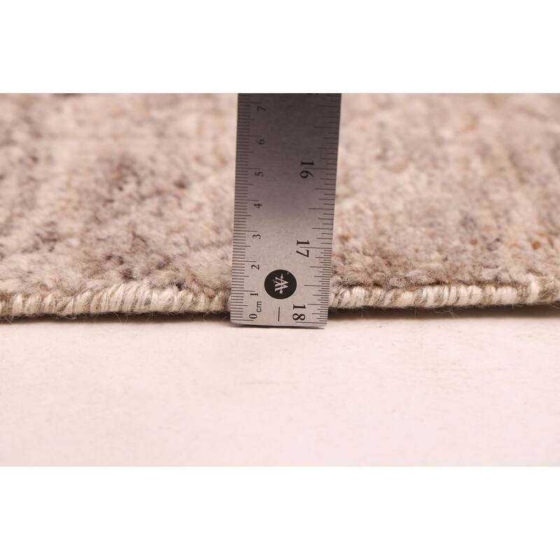 ECARPETGALLERY Hand-knotted Tangier Tan Wool Rug - 5'6 x 8'4