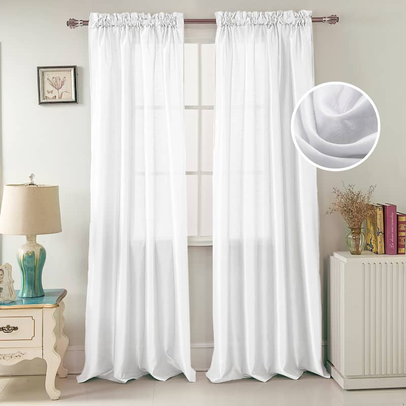 Porch & Den Eads 84-inch Rod Pocket Curtain Panel