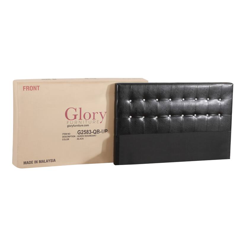 Black Queen Bed with Sleek Transitional Style, Sturdy Construction and Modern Appeal for Any Bedroom Setting