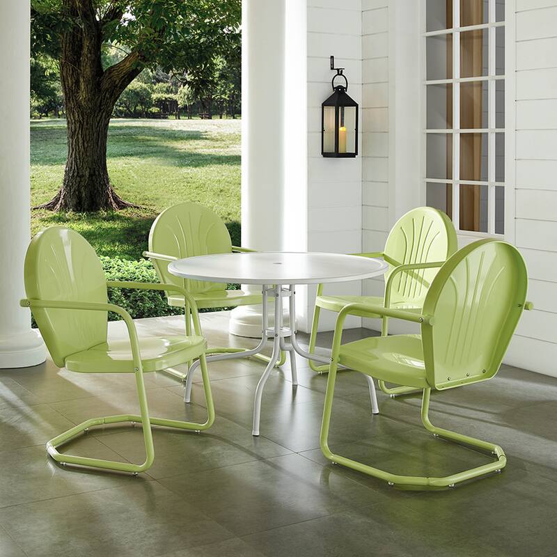Crosley Griffith Key Lime 5-piece Metal Outdoor Dining Set