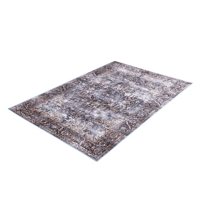Abani Rugs Lola LOL160A Vintage Brown Blue Area Rug
