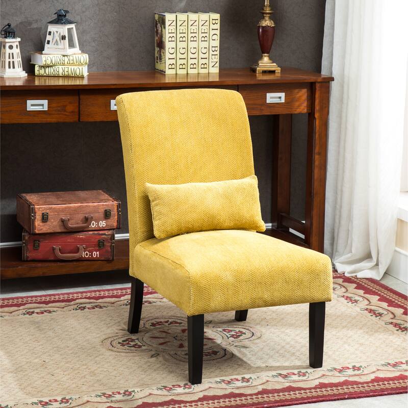 31.75" High Back Polyester Accent Chair