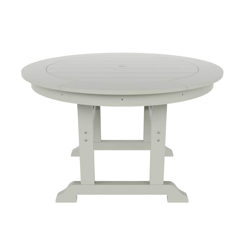 Shoreside 5-Piece Square Poly Eco-Friendly All Weather Outdoor Dining Set with Armchairs