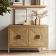 preview thumbnail 4 of 22, Madison Park Paige Geometric 2-Door Storage Cabinet with Adjustable Shelves