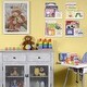 preview thumbnail 4 of 6, Wallniture Denver 14" Floating Shelves for Kids Room Decor, White Bookshelf (Set of 4)