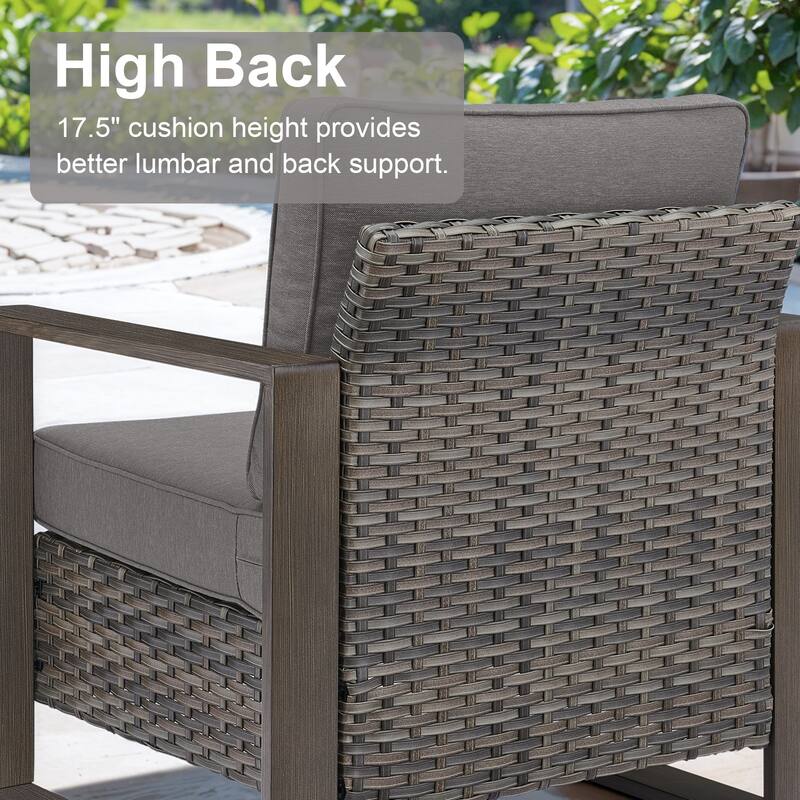 Gymojoy Outdoor Wicker Patio Furniture Sofa Set