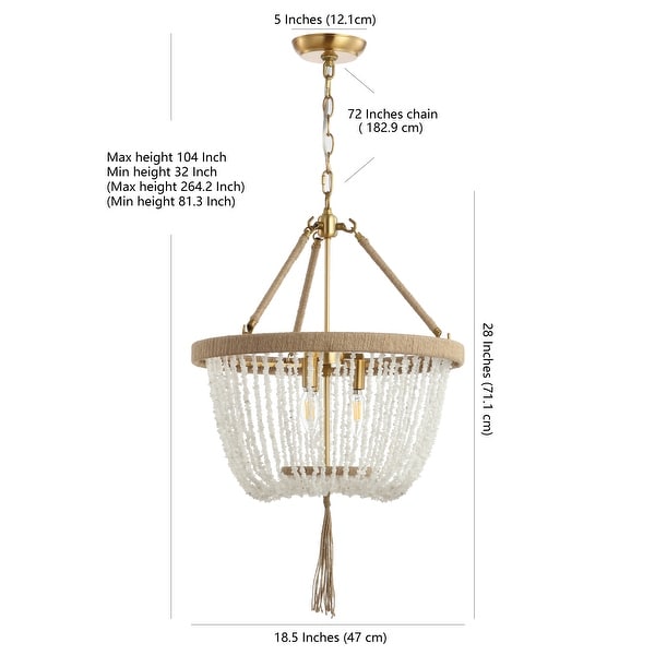 Safavieh chandelier top