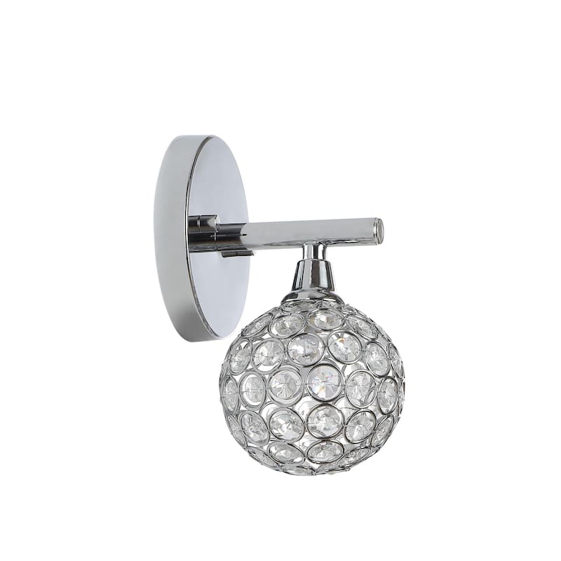 Beverly Iron/Glass Contemporary Glam LED Vanity Light, by JONATHAN Y