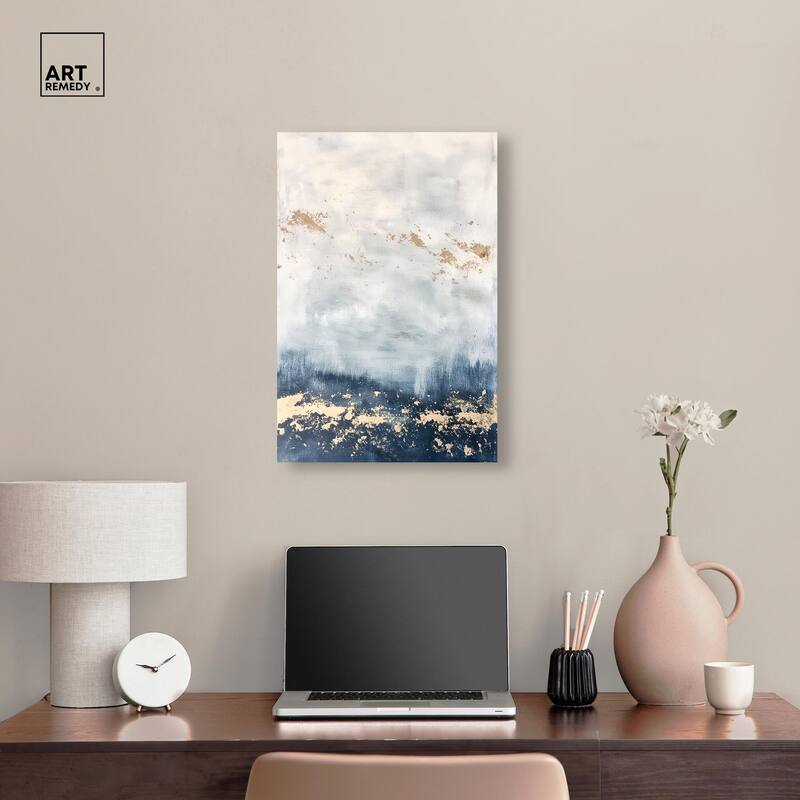 Ocean's Gold Hues II Canvas by Art Remedy, Gallery Wrapped