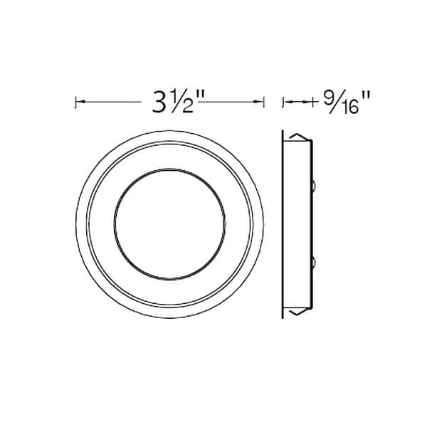 WAC Lighting 3" Wide 3000K High Output LED Round Under Cabinet Puck