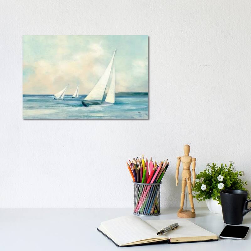 iCanvas "Sailboats at Sunrise" by Julia Purinton Canvas Print - 8x12x0.75