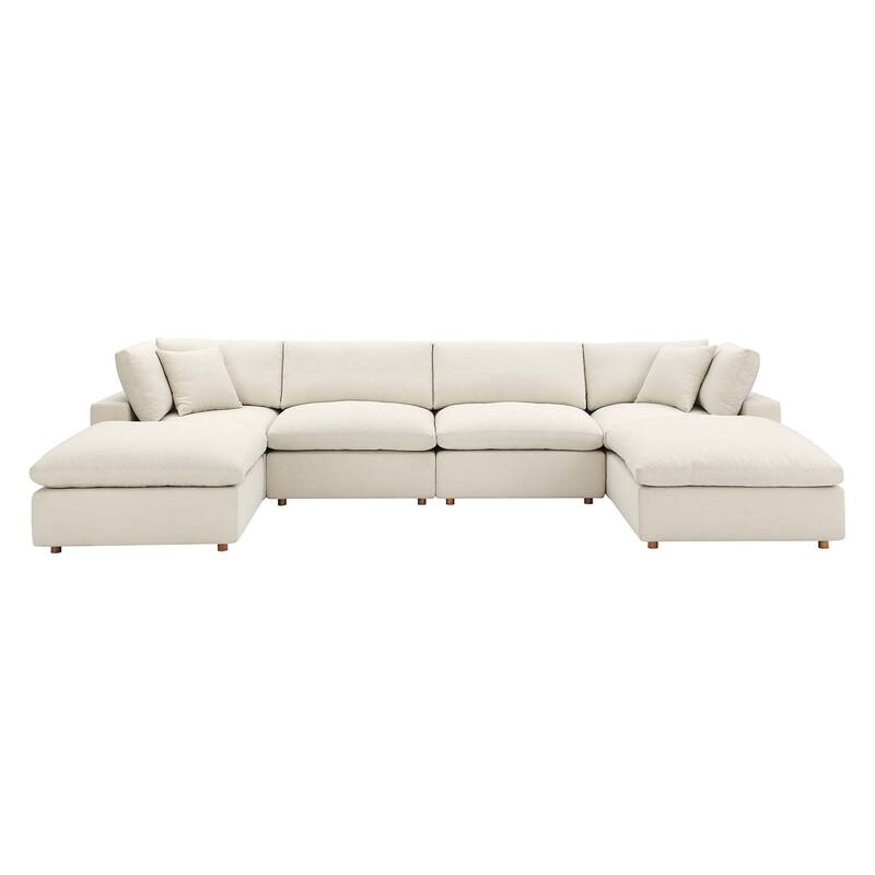 Commix 6-Piece Down Filled Overstuffed Sectional Sofa