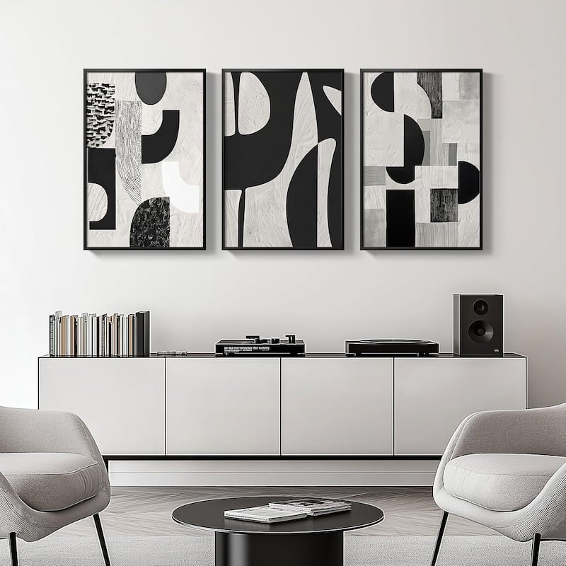Modern Minimalist Geometric Canvas Art Work Prints Painting Decoration