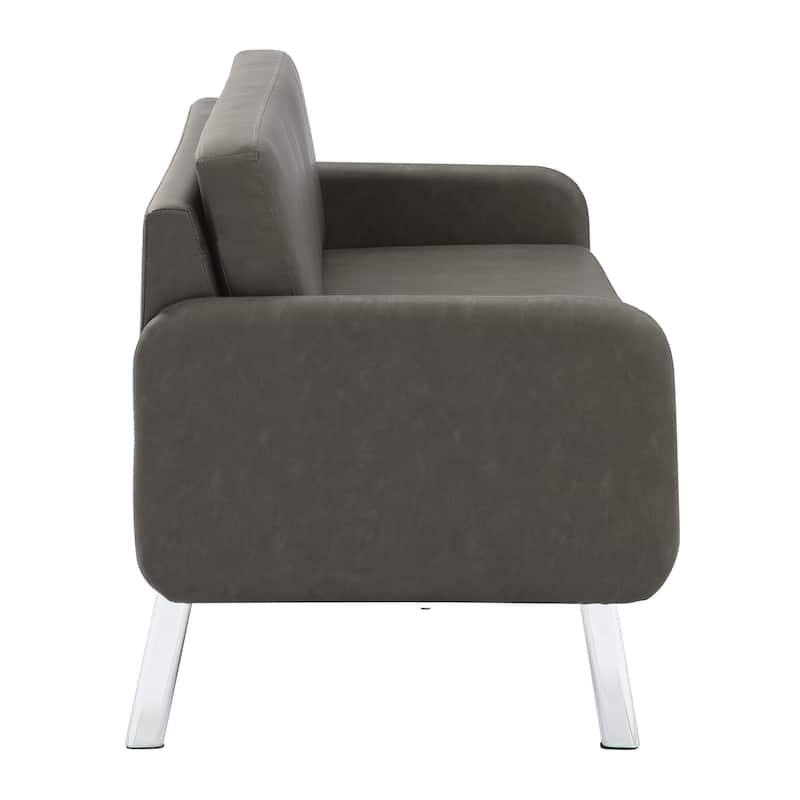 Lounge Sofa with Chrome Legs