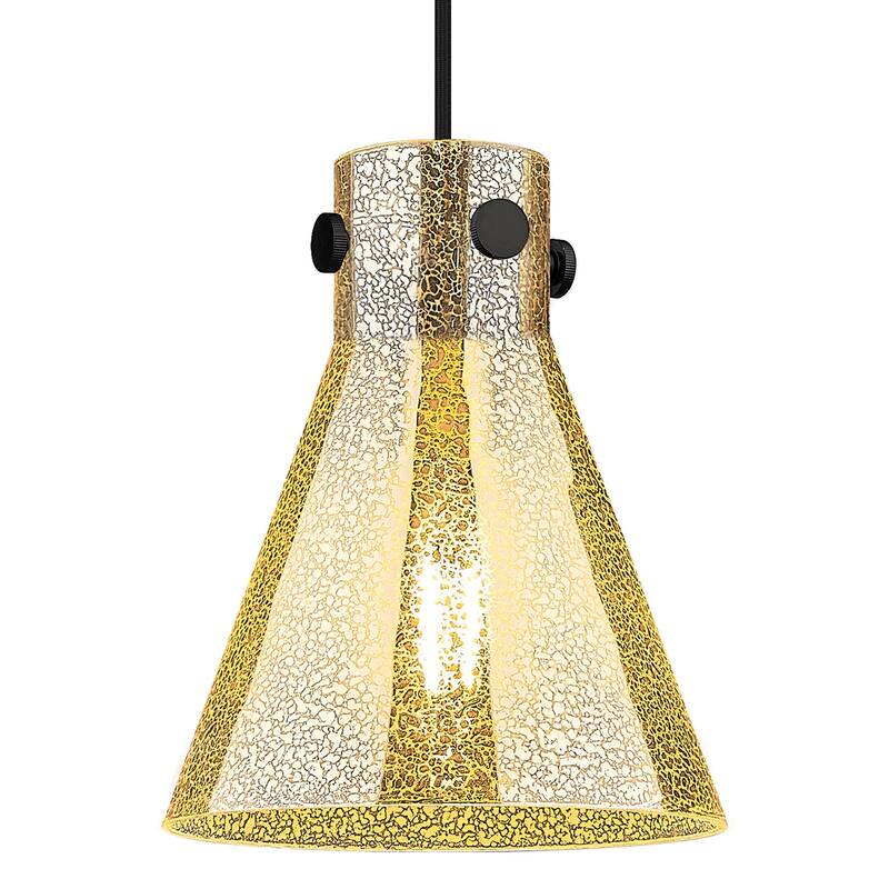 Innovations Lighting 410-1PS-G411-8ME Newton Cone 8" Wide Cord Hung - Matte Black