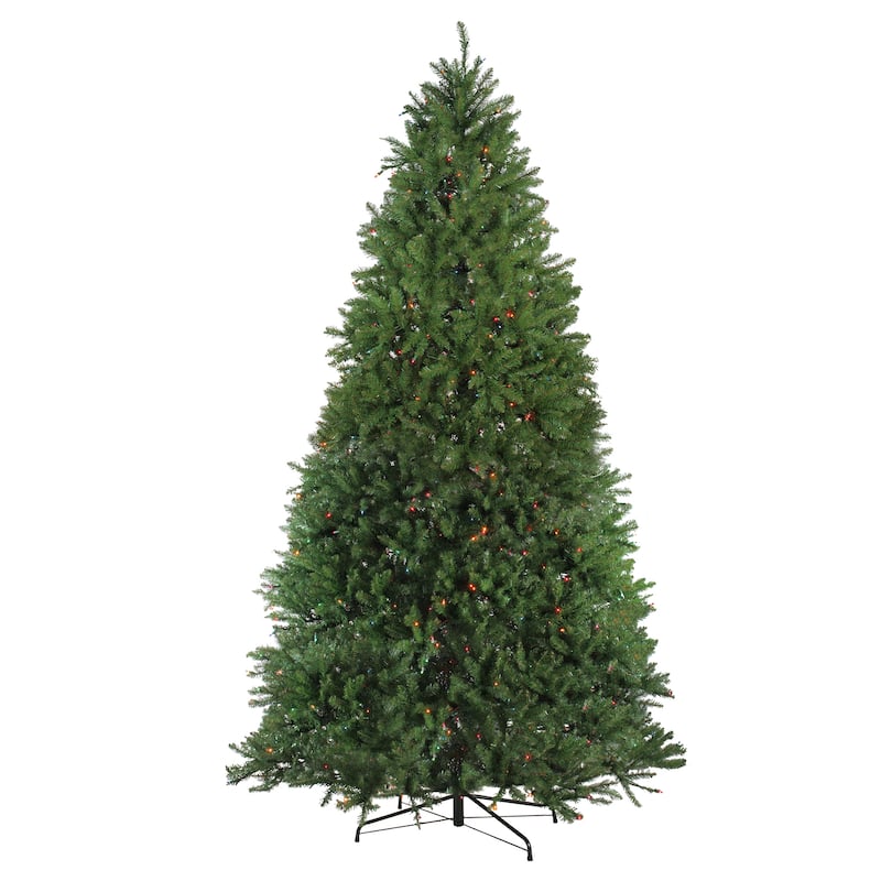 Pre-Lit Artificial Northern Pine Christmas Tree 16' Multicolor Lights - over-10-feet