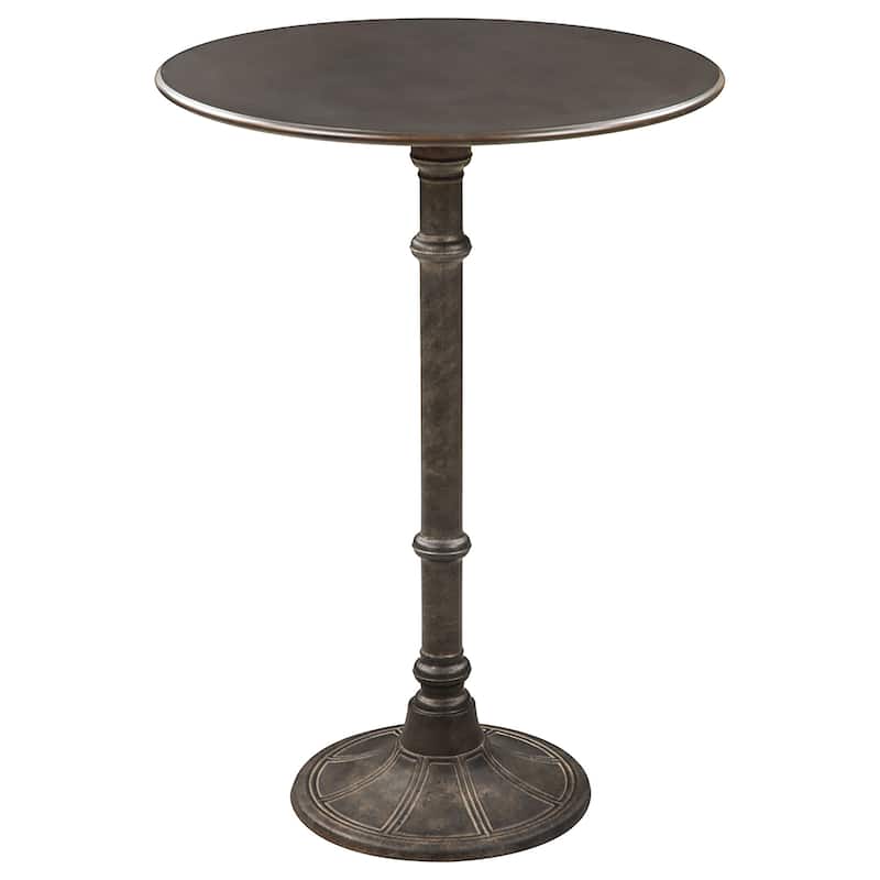 Oswego Round 30-inch Pub Height Bistro Bar Table Dark Russet - Dark Russet