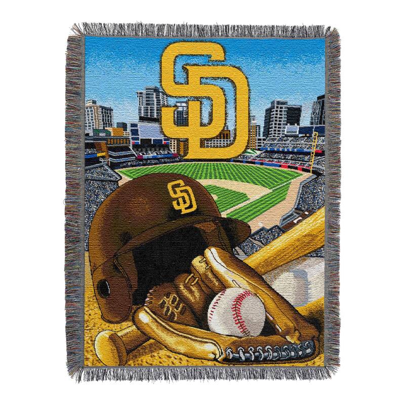 MLB Woven Tapestry Throw Blanket