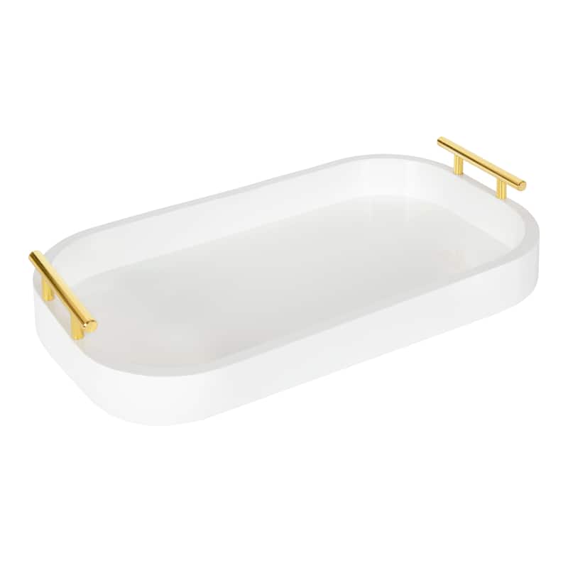 Kate and Laurel Lipton Radius Rectangle Tray - 10x18