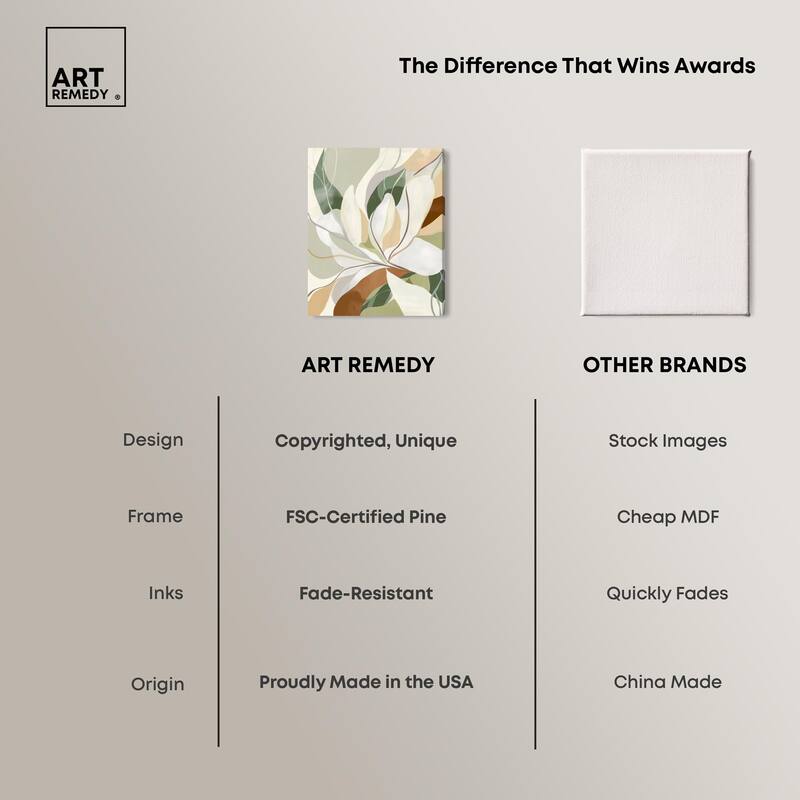 Leaf Prints I Canvas by Art Remedy, Gallery Wrapped