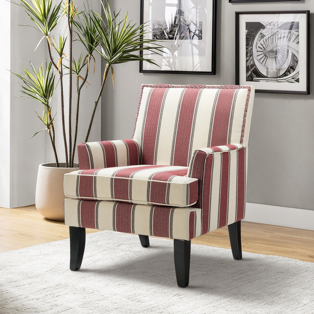 Red Striped Accent Chairs Bed Bath Beyond