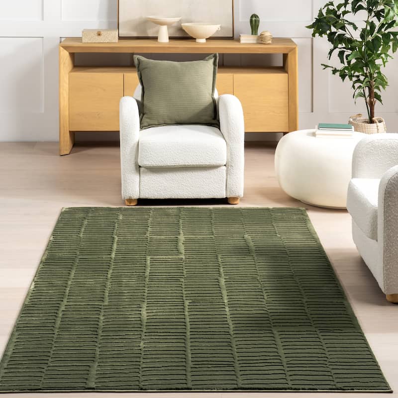 Nuloom Kailani Geometric Machine Washable Area Rug