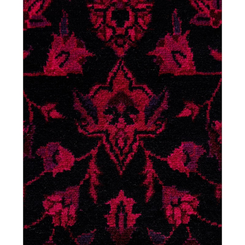 Overdyed One-of-a-Kind Hand-Knotted Area Rug - Black - 3' 2" x 5' 2"