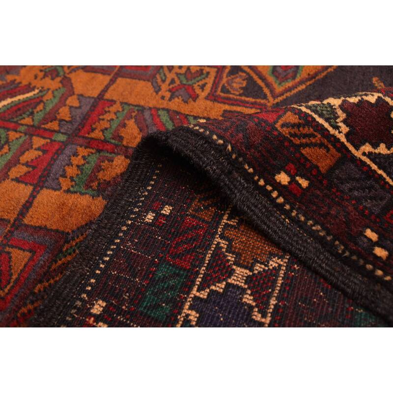 ECARPETGALLERY Hand-knotted Teimani Black, Brown Wool Rug - 3'7 x 6'1