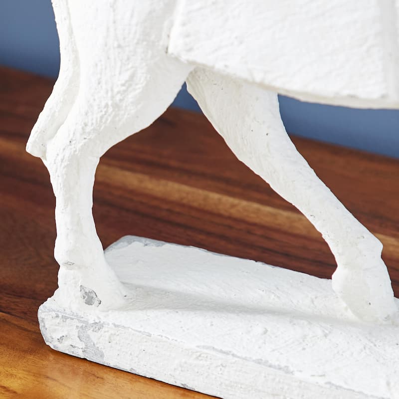 Fiberglass Horse Decorative Sculpture - White - Roche River Decor